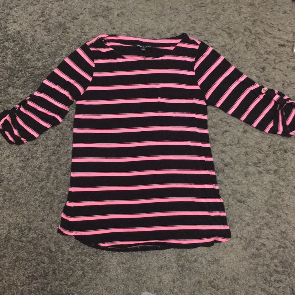Women’s Cable & Gauge 3/4 Sleeve Striped Shirt